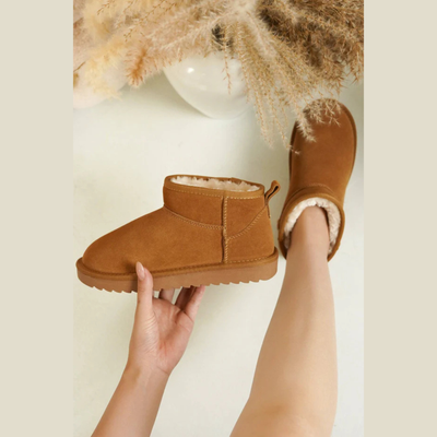 Hippy Suede Water-Resistant Lightweight Ankle Boots