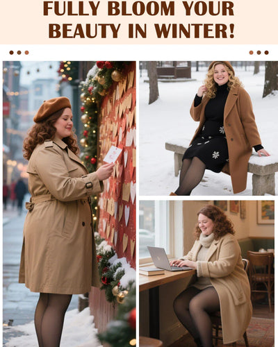 One-Lined Semi-Transparent Winter Thermal Tights