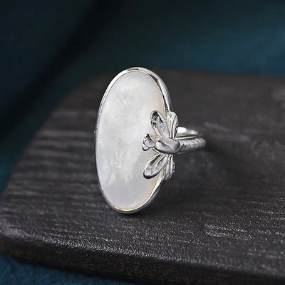925 Sterling Silver Handcrafted Shell Ring Ornament